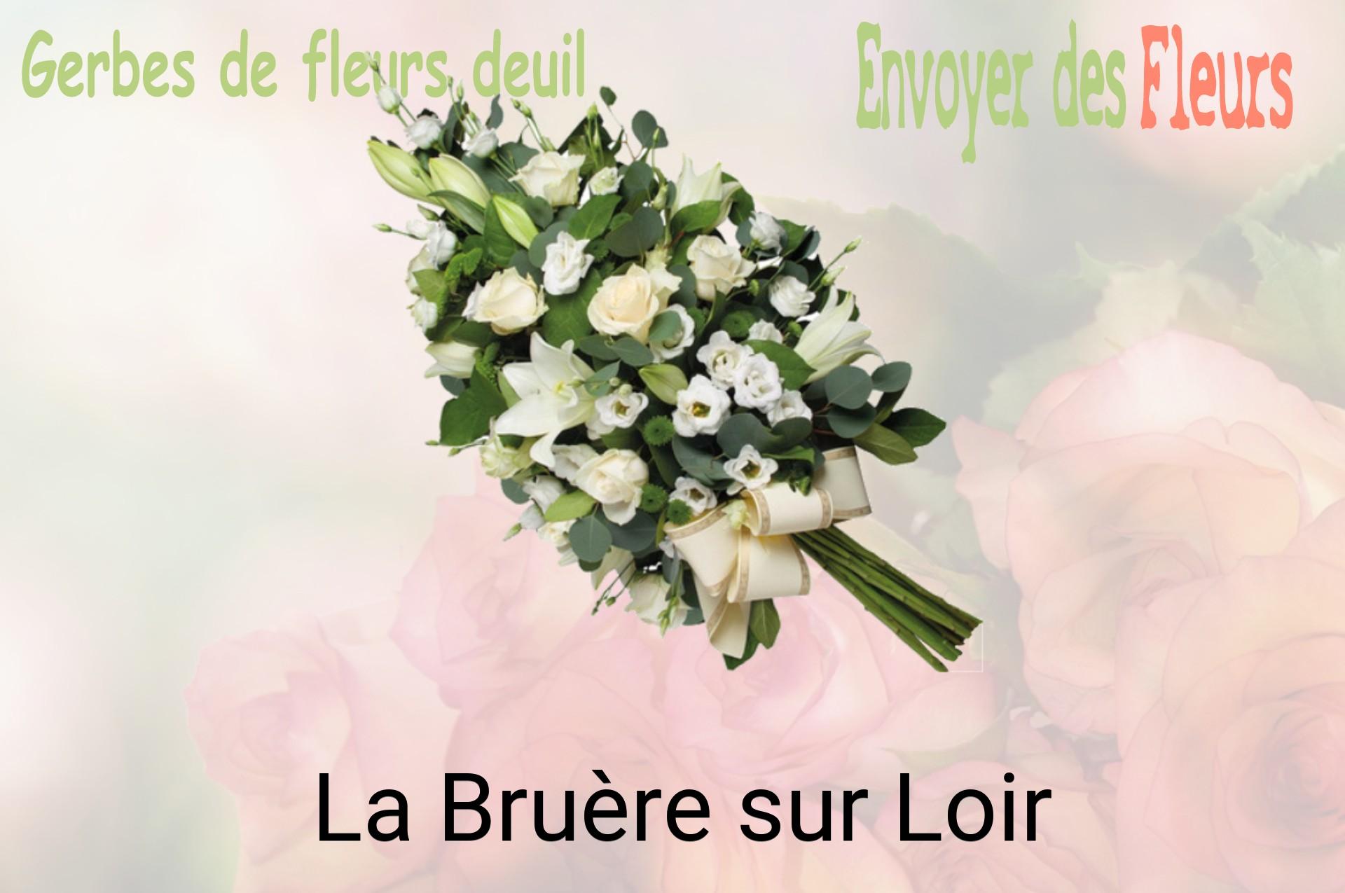 Gerbe de fleurs de deuil livrée à La Bruère-sur-Loir